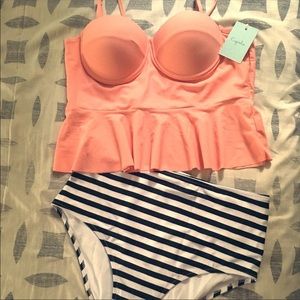 NWT Cupshe High Waist Two Piece